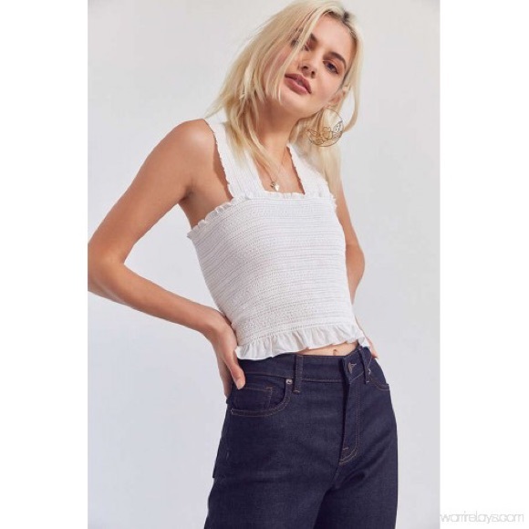 urban outfitters smocked top